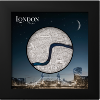 Tiffany Art Metropolis - Londýn, mince z ryzího stříbra 3 oz